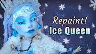 ️ Ice Queen Monster High Doll #repaint   Spectra Vondergeist  Custom Art Doll