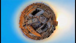 Over the rooftops of the desert city of Yazd - Iran