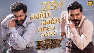 Naatu Naatu Full Video Song Telugu 4K  RRR  NTRRam Charan  MM Keeravaani  SS Rajamouli