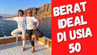 Berat badan ideal perempuan usia 50an #gejalamenopause