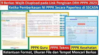 9 Berkas Wajib Diupload pada Link Pengisian DRH PPPK 2023 dan Cara Pengisian DRH NI PPPK 2023