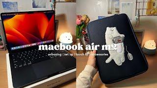 unboxing the macbook air m2 in midnight 