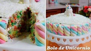 Bolo de Unicórnio Simples e Fácil 