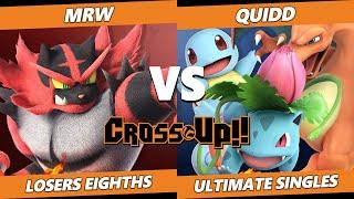 CROSSxUP Losers Top 8 - MRW Incineroar Vs. Quidd Pokemon Trainer SSBU Ultimate Tournament