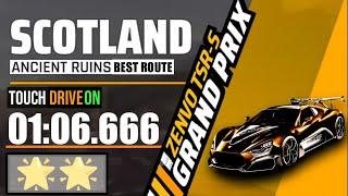 Asphalt 9 BEST ROUTE Touch Drive Zenvo TSR-S Grand Prix Round 2  0106.666  2 star