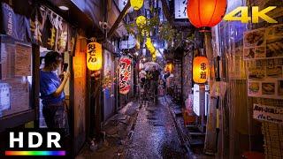 Tokyo Rainy Night Walk in Shinjuku  4K HDR Spatial Audio