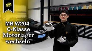 Mercedes-Benz C-Klasse W204 Motorlager wechseln  MB W204 change engine mounts  VitjaWolf
