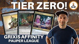 TROPHY WITH THE BROKEN DECK Mtg Pauper Affinity is completely OP with brand new MH3 cards