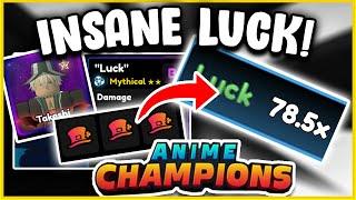 BEST Guide To INCREASE LUCK In Anime Champions Sim  Roblox