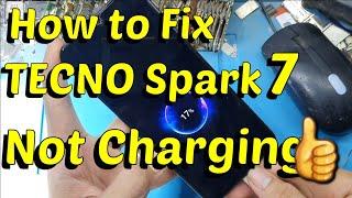How to Fix TECNO Spark 7 Phone Not Charging 
