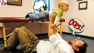 The funniest baby makes super farts  #006 - Baby Farts on Dad - Funny Pets Moments