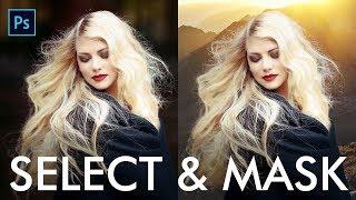 How to Extract Hair with Select and Mask in Photoshop - Urdu  Hindi