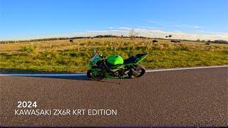 2024 KRT ZX6R TAKES ON COUNTRYSIDE BACKROADS M4 EXHAUST PURE SOUND