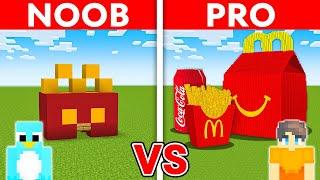 NOOB vs PRO HAPPY MEAL House Build Challenge in Minecraft