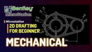 Microstation v8 Basic 2D Mechanical Drawing Tutorial For Beginner