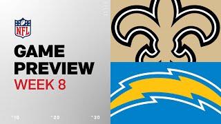 New Orleans Saints vs. Los Angeles Chargers  2024 Week 8 Game Preview