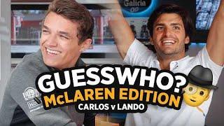 Carlos Sainz and Lando Norris play Guess Who? McLaren Edition