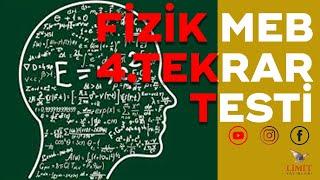 Fizik Meb 4.Tekrar Testi Soru Çözümü  Limit Yayınları & Öğreten Olsa