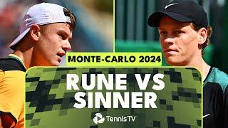 Dramatic Holger Rune vs Jannik Sinner Match Highlights  Monte-Carlo 2024