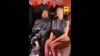 Kanye West & his wife Bianca Censori at Milan Fashion Week 