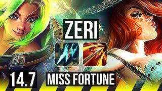 ZERI & Lux vs MISS FORTUNE & Aatrox ADC  1128 Legendary 500+ games  EUW Diamond  14.7