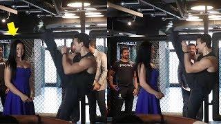 Tiger Shroffs Amazing Stunt With Sister Krishna Shroff At MMA Matrix Gym Launch