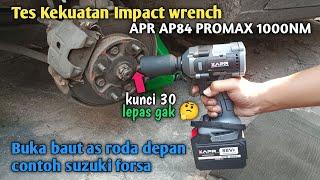 Tes impact wrench APR AP84 promax 1000nm buka baut roda mobil