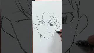 How to draw anime boy step-by-step #animearttutorial #animedrawing #art