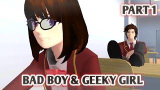 BAD BOY DAN GEEKY GIRL - Sakura school simulator part1