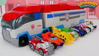 Toy Learning Video for Kids - Paw Patrol True Metal Vehicles Biggest Race