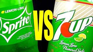 Sprite or 7up Lemon Lime Soda Pop? - FoodFights Tastes and Reviews Cheap vs Expensive Soft Drinks