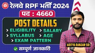 RPF CONSTABLE & SI 2024  POST 4660  SYLLABUS  EXAM PATTERN  FT. BY ADITYA RANJAN #rpf