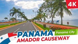 4K  Exploring the Beauty of Amador Causeway Calzada de Amador Panama City Panama