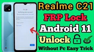 Realme C21  FRP Bypass  Android 11  Google Account Unlock  Without Pc  Easy Trick  2023.