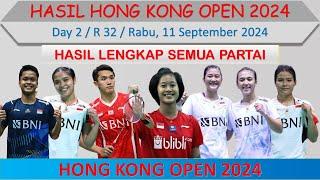 Hasil Lengkap Hong Kong Open 2024 Hari Ini │ Day 232 Besar │ 6 Wakil Indonesia Lolos Babak 16 Besar