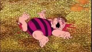 Family Guy - Peter dives into a pile of gold coins like Scrooge McDuck