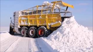 Супер техника для уборки снега  - Super equipment for snow removal 
