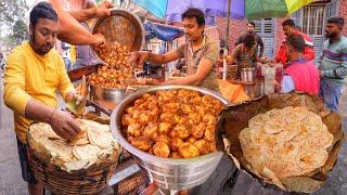 25.Rs- Only  Highest Selling Dal Puri & Aloo Soya Curry  500 People Eat Everyday  Street Food