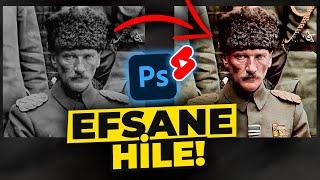 PHOTOSHOP ile YENİ Fotoğraf Renklendirme Hilesi #shorts