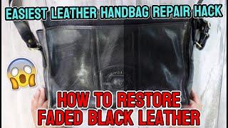 Easiest Leather Handbag Repair Hack  How to Restore Faded Black Leather