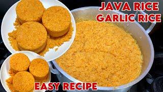 Simple & easy recipe of java rice  yellow rice  garlic rice  sinaingsteam rice style. Raw video