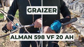 Graizer Alman 598 Vf 20 Ah 2 Li Set Akülü Budama ve Testere Kullanımı