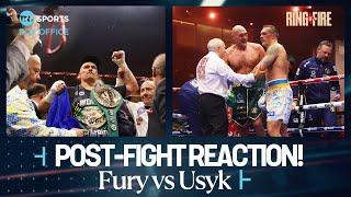 Post-Fight Scenes Oleksandr Usyk defeats Tyson Fury to become Undisputed Heavyweight Champion 