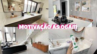 FAXINA COMPLETA NA CASA as 0600 da manhã  MOTIVAÇÃO DE FAXINA CEDO