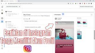 Cara beriklan Bersponsor di Instagram tanpa memiliki akun instagram