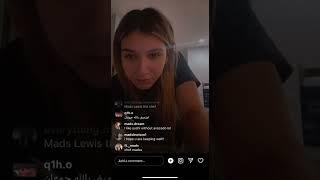 Mads Lewis instagram live stream 16th January 2022