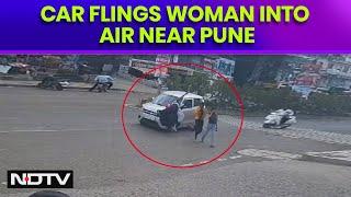 Pune Car Accident  Weeks After Porsche Horror Car Flings Woman Into Air Near Pune