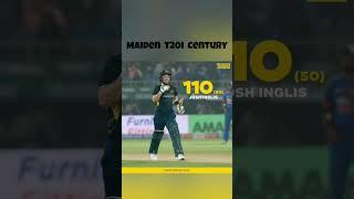 Josh Inglis Maiden T20I Century #cricket #highlights #ausvsind #icccwc2023 #cwc23 #viratkohli