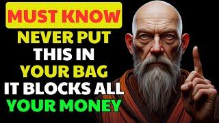 WARNING REMOVE These 5 HIDDEN ITEMS in Your Bag That BLOCK MONEY and ABUNDANCE  BUDDHIST TEACHINGS