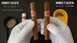 Which one is the best? ROMEO Y JULIETA Mille fleurs vs ROMEO Y JULIETA No2 tubos cuban cigars review